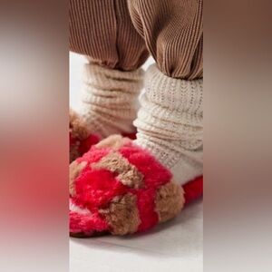 Free People x Ariana Bohling Chess Alpaca Slippers